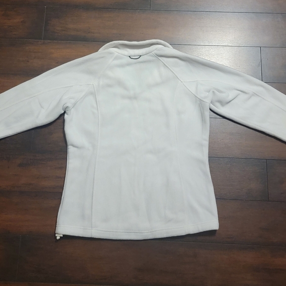 Columbia Sportswear Woman's White Fleece Full Zip Up Jacket - Picture 5 of 8